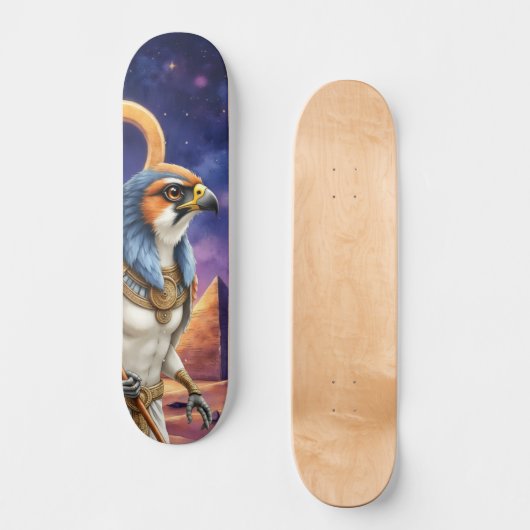 Skateboard Œil du Soleil – Le Faucon Éternel du Désert (Recto)