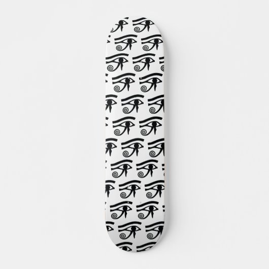 Skateboard Oeil égyptien de motif hiéroglyphique de Horus (Devant)