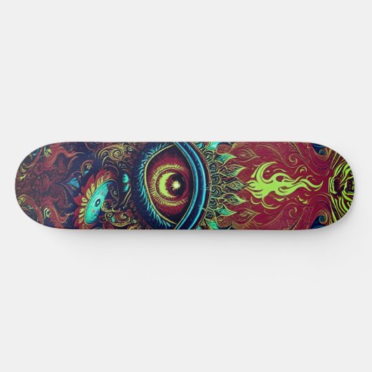 Skateboard Oeil flammé (Horz)