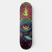 Skateboard Oeil flammé (Recto)