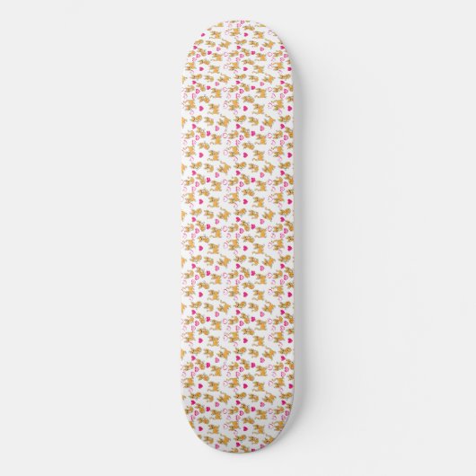 Skateboard Oeuvre de chat | Cute chat Valentine (Recto)
