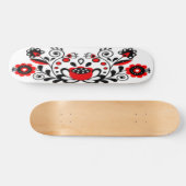 Skateboard Oeuvre florale gothique (Horz)