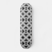 Skateboard Oeuvre Noire Et Blanche (Recto)