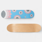 Skateboard Oeuvres d'art Mandala rose tendance été et printem (Horz)