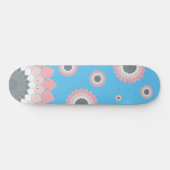 Skateboard Oeuvres d'art Mandala rose tendance été et printem (Horz)