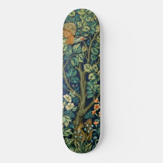 Skateboard Oiseau de faisan dans un arbre (par William Morris (Recto)