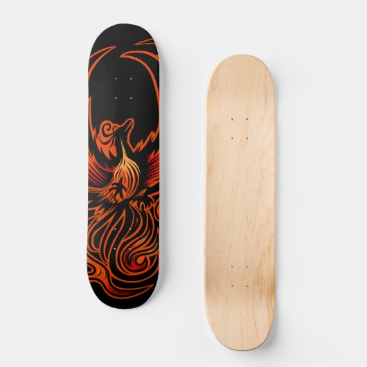 Skateboard Oiseau De Feu (Recto)
