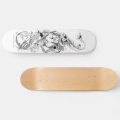 Skateboard oiseau de la mort foncée (Horz)