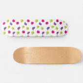 Skateboard Oiseaux colorés mignons (Horz)