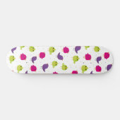 Skateboard Oiseaux colorés mignons (Horz)