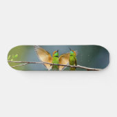 Skateboard Oiseaux verts s'éternisent dans les arbres Photogr (Horz)
