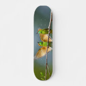 Skateboard Oiseaux verts s'éternisent dans les arbres Photogr (Devant)