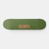 Skateboard Olive Green Nom moderne | Classique tendance (Horz)