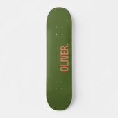 Skateboard Olive Green Nom moderne | Classique tendance (Devant)