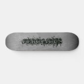 Skateboard Ombre gris ardoise de tatouage féroce (Horz)