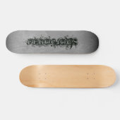 Skateboard Ombre gris ardoise de tatouage féroce (Horz)