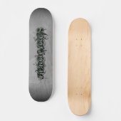 Skateboard Ombre gris ardoise de tatouage féroce (Recto)