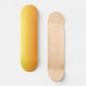 Skateboard Ombre jaune et orange (Recto)
