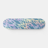 Skateboard Ombre Poisson Requin Baleine sur galaxie en pente (Horz)