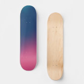 Skateboard Ombre rose bleu (Recto)