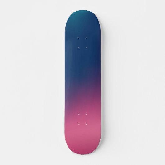 Skateboard Ombre rose bleu (Devant)