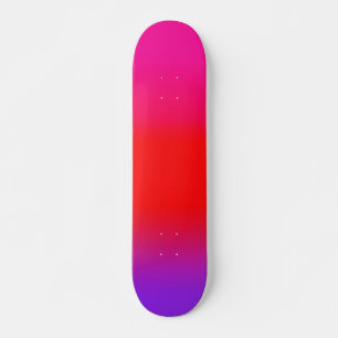 Skateboard Ombre rouge violet magenta Festive