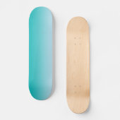 Skateboard Ombre turquoise (Recto)