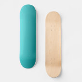 Skateboard Ombre turquoise foncé (Recto)