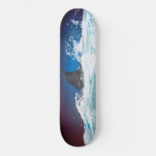 Skateboard Omins de requin sang sombre Ominous Ciel nocturne