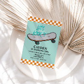 Skateboard On s'y met Anniversaire Invitation