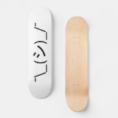 Skateboard Oops Shrug Emoticon ; -\_(シ)_/ (Recto)