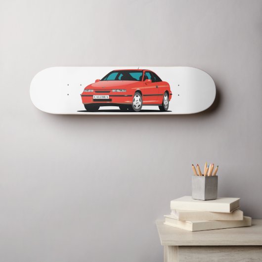 Skateboard Opel Calibra rouge avant (Art mural (Horz))