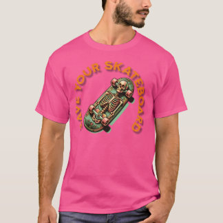 Skateboard opslaan t-shirt