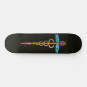 Skateboard OR CADUCEUS, noir (Horz)