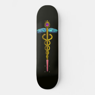 Skateboard OR CADUCEUS, noir
