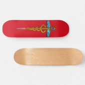 Skateboard OR CADUCUS, rouge (Horz)