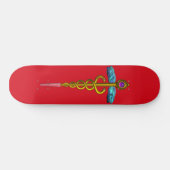 Skateboard OR CADUCUS, rouge (Horz)