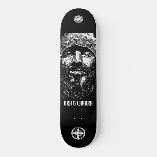 Skateboard Ora & Labora - Skateboard, 8 Pont 1/8" (Recto)