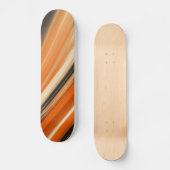 Skateboard orange et noir (Recto)