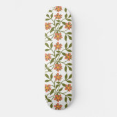 SKATEBOARD ORANGE FLEURS (Recto)