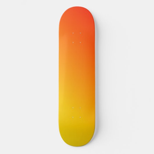 Skateboard Orange Jaune Esthétique (Recto)