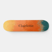 Skateboard Orange rustique (Horz)
