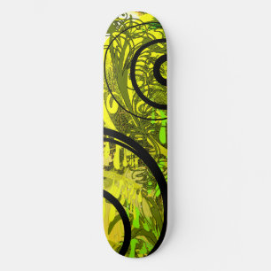 Skateboard Orbe verte Swirlie