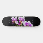 Skateboard Orchidée blanche et violette (Horz)