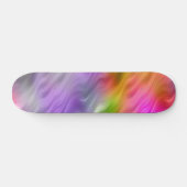 Skateboard Orchidée violette texture ondulée (Horz)
