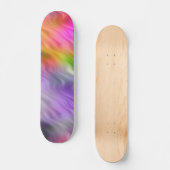 Skateboard Orchidée violette texture ondulée (Recto)