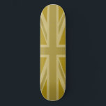 Skateboard Ordures Union Jack/Drapeau<br><div class="desc">Union Flag (aussi connu sous le nom d'Union Jack),  drapeau britannique aux tons or.</div>