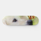 Skateboard Oreiller À Lancer Du Labrador Et Du Papillon (Horz)