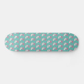Skateboard Oreilles de queue pelucheuse blanche chanceuse de (Horz)