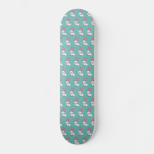 Skateboard Oreilles de queue pelucheuse blanche chanceuse de (Recto)
